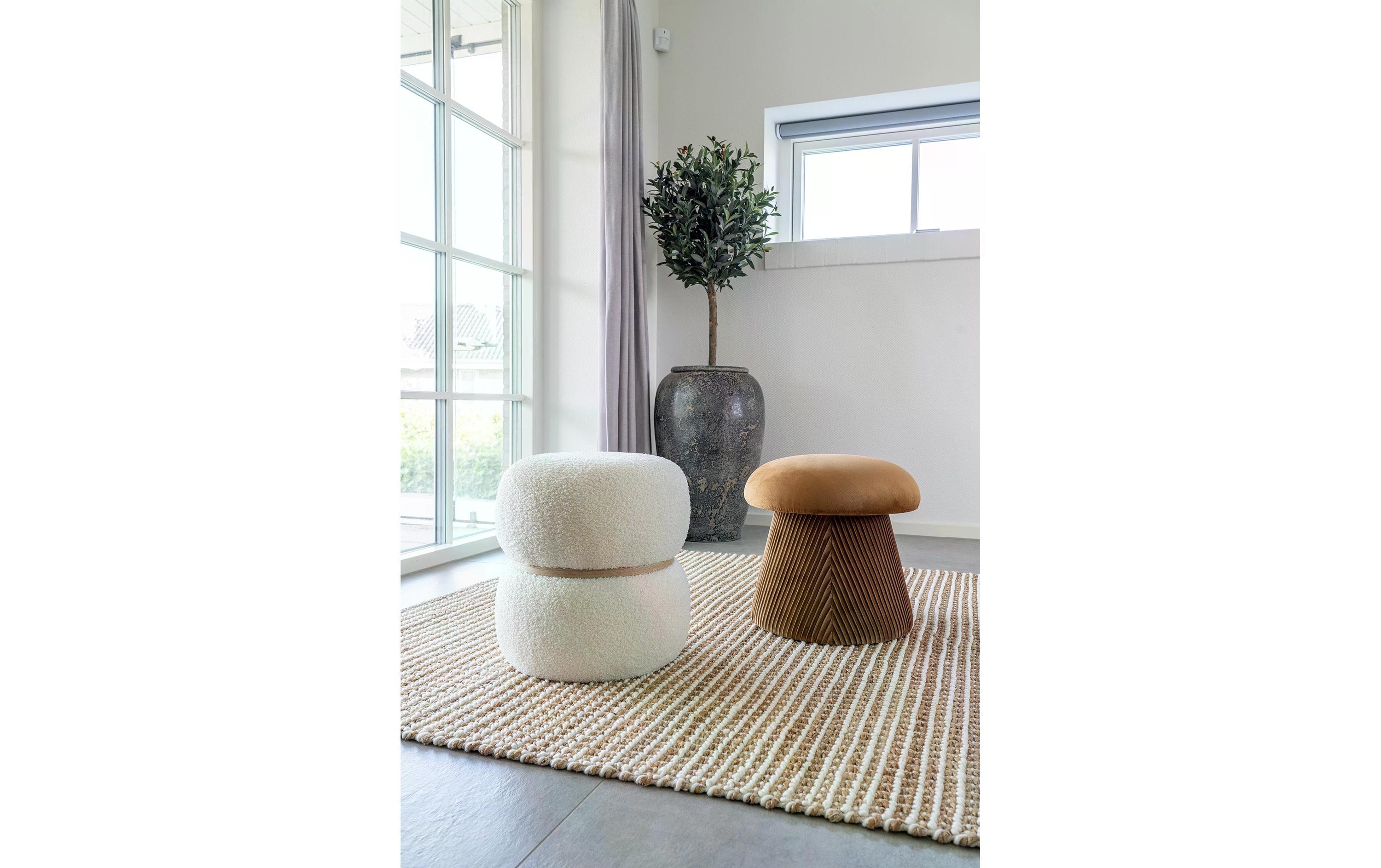 Pouf Hampton GoldbraunHocker zum Sitzen