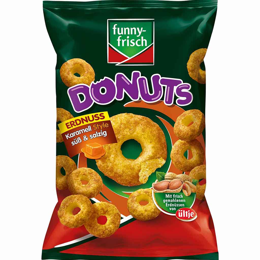 funny frisch Donuts Erdnuss Karamell Style 110g MHD:3.3.25