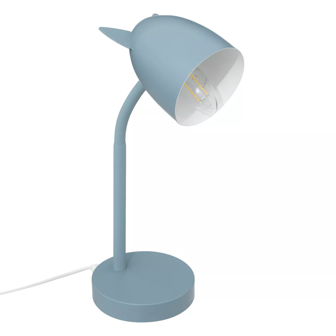 Lampe enfant à poser (H31 cm) Oreilles Bleue