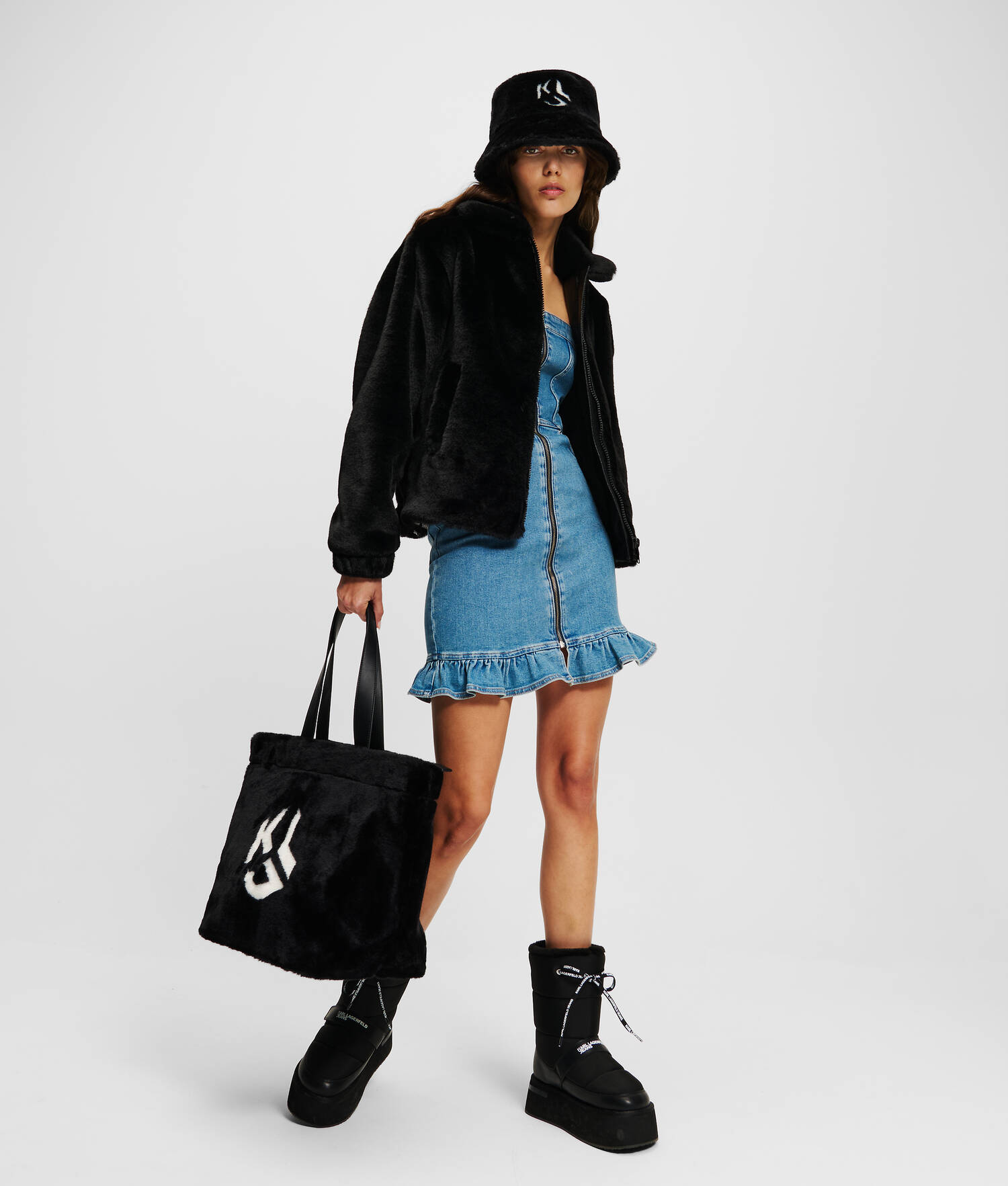 VESTE EN SIMILI-CUIR KLJ