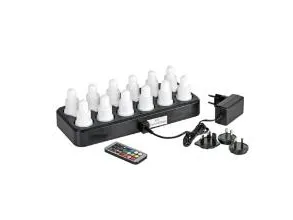 LED-lys Duni, genopladelige, pakke a 12 stk.