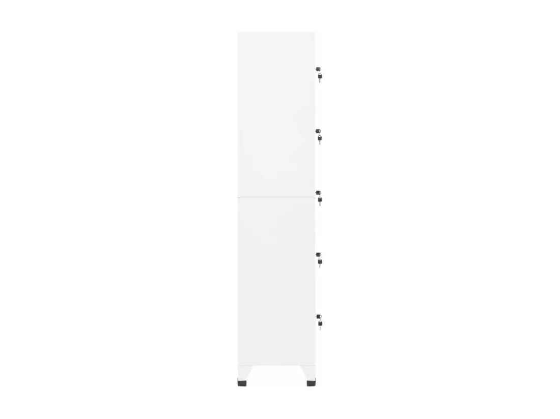 Armoire à casiers Blanc 38x40x180 cm Acier
