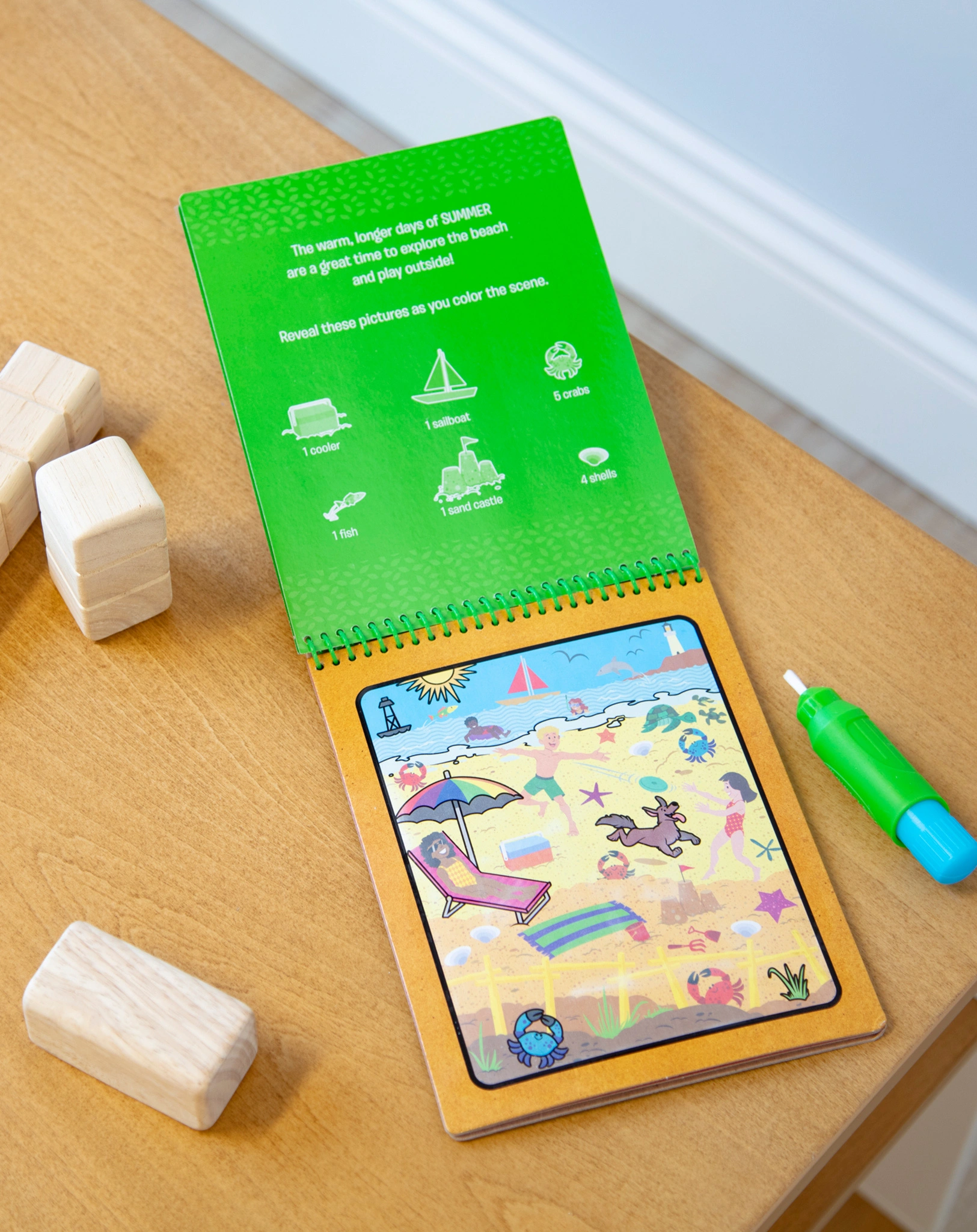 Malblock WATER WOW! - JAHRESZEITEN mit Stift