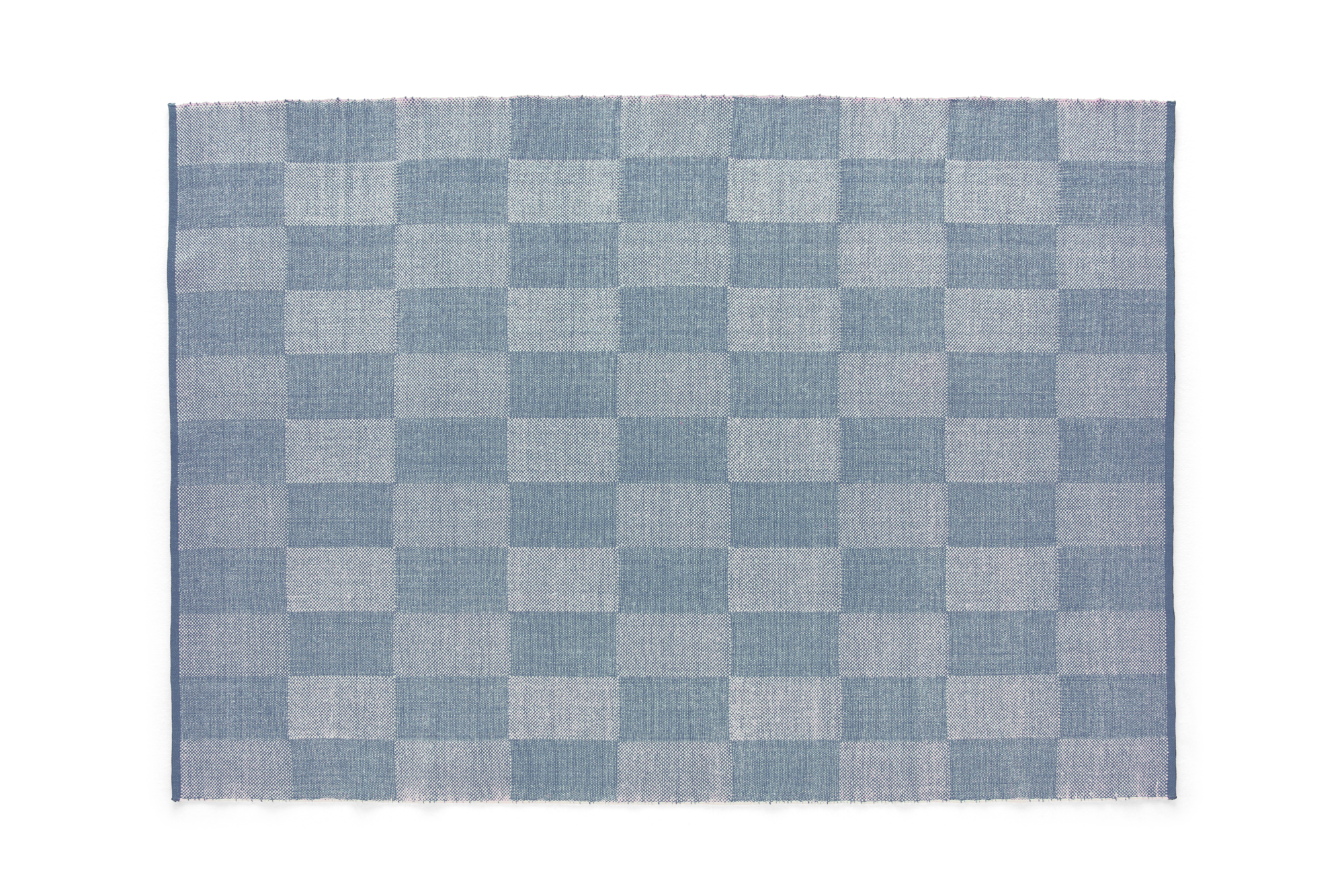 Vloerkleed Check Rug lichtblauw