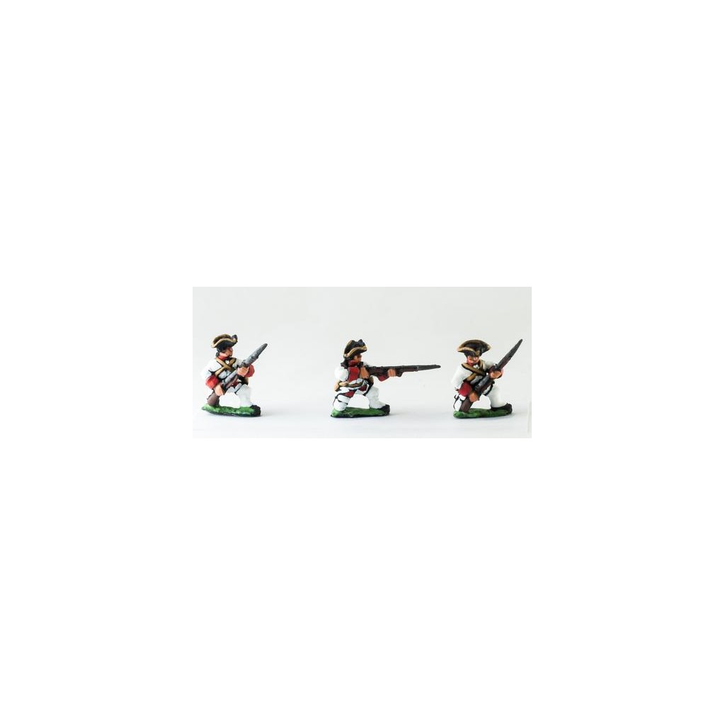 Seven Years War French: Fusiliers, kneeling, assorted poses