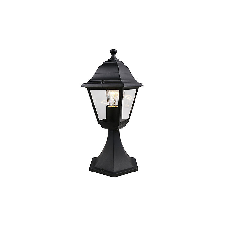Borne Varennes E27 60W IP44 15 x 17 cm noir