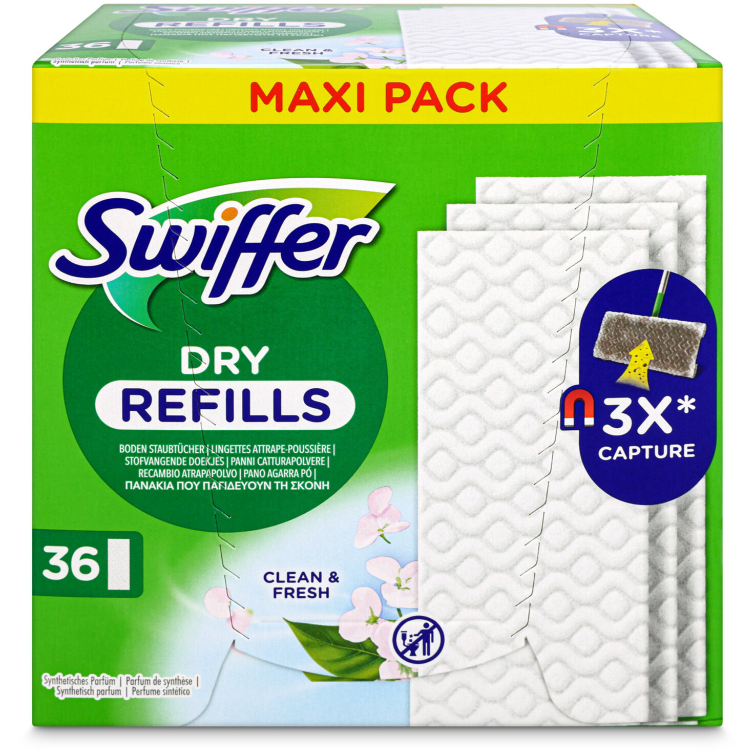Swiffer Ersatztücher Dry 36 Stück