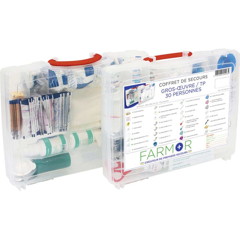 Coffret de secours Gros Œuvre TP 30 personnes