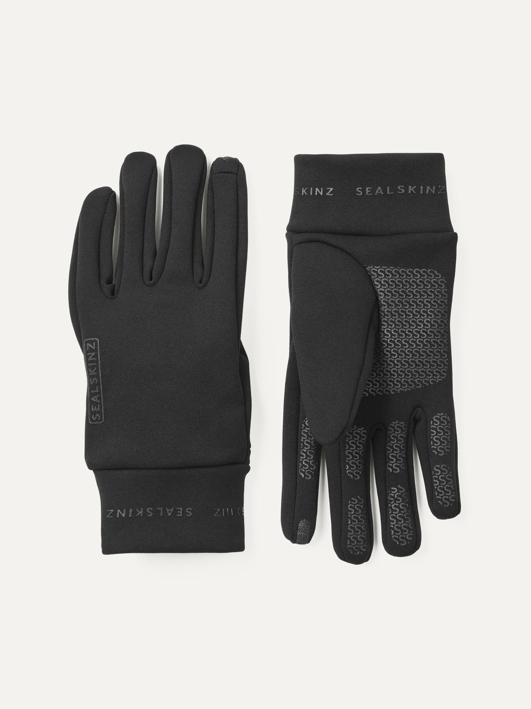 Zwart - SEALSKINZ waterafstotende Nano handschoenen van fleece