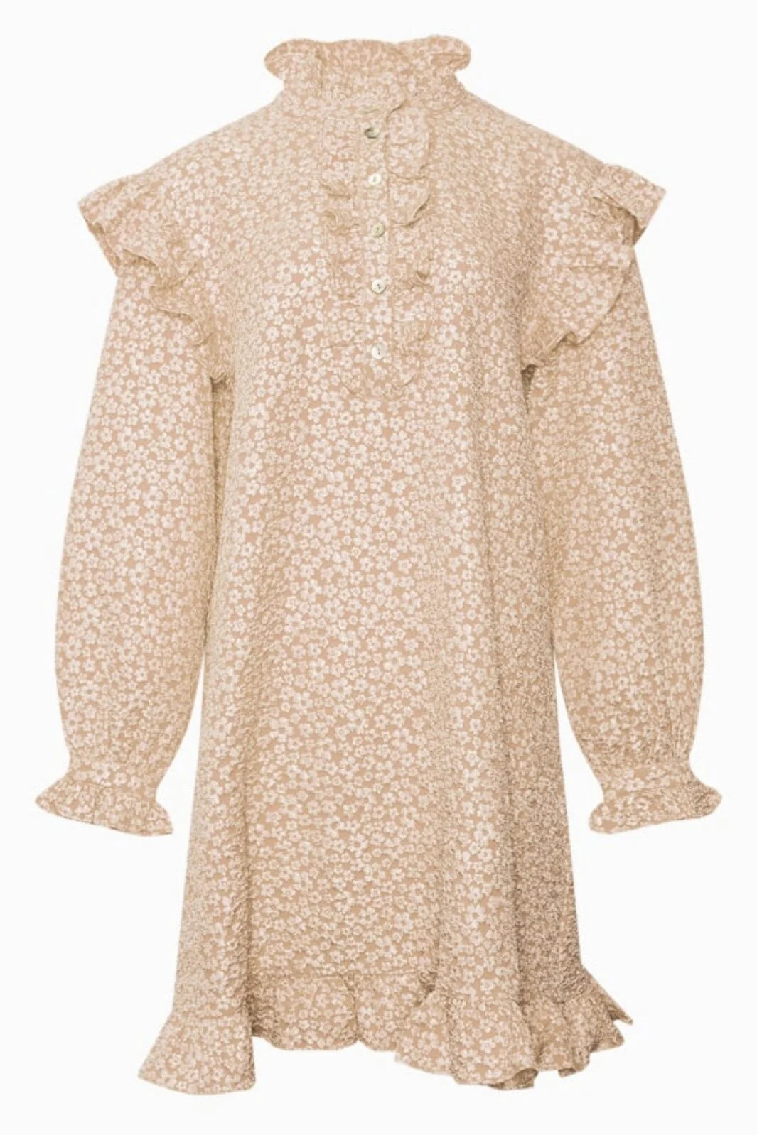 Noella Reno Ruby Ruffle Dress 1206 oyster