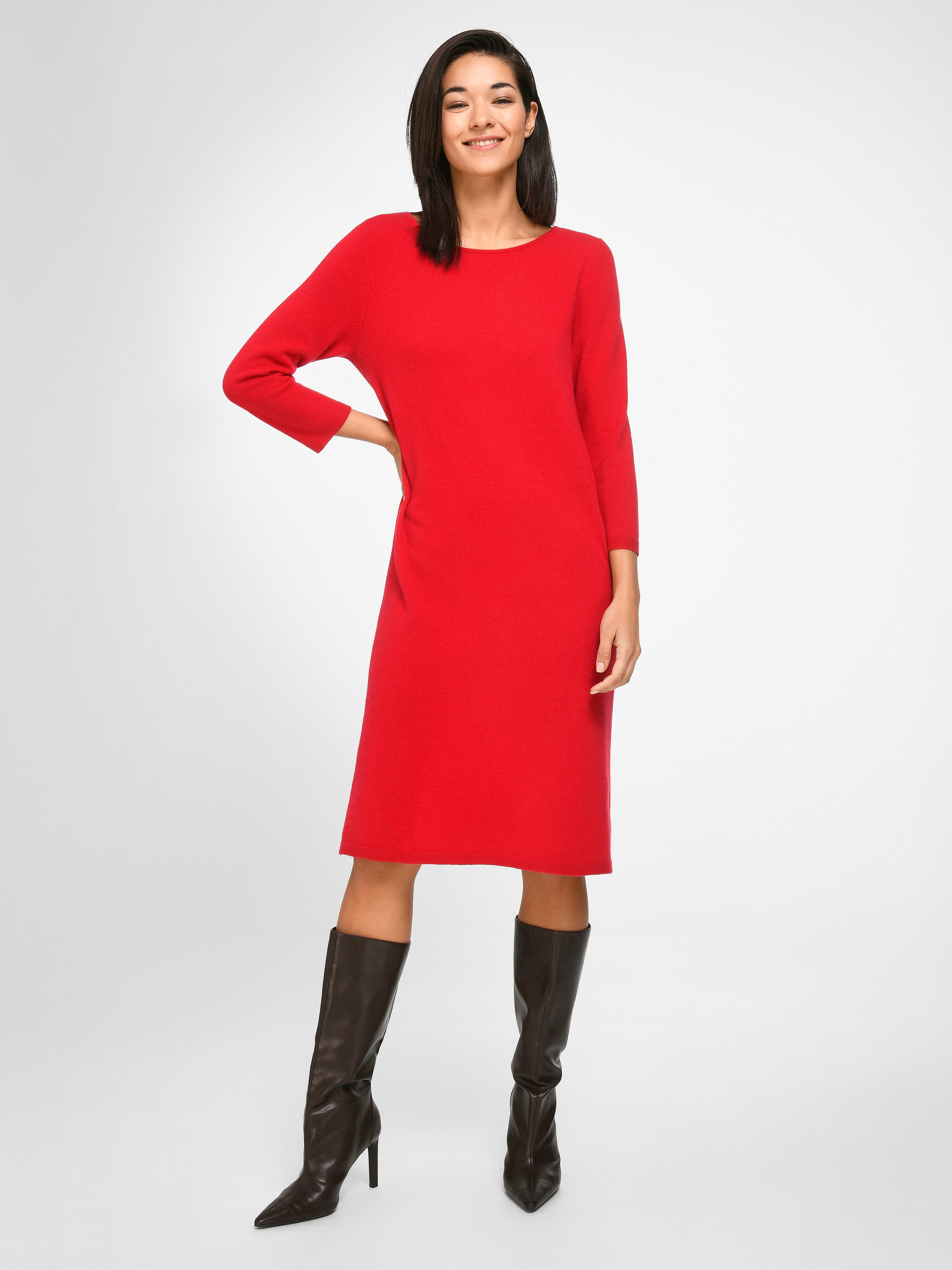Strickkleid mit Schurwolle und Kaschmir