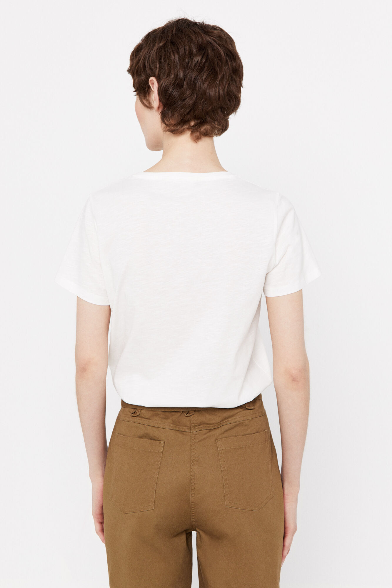 Camiseta com estampa de selva - Estampa branca