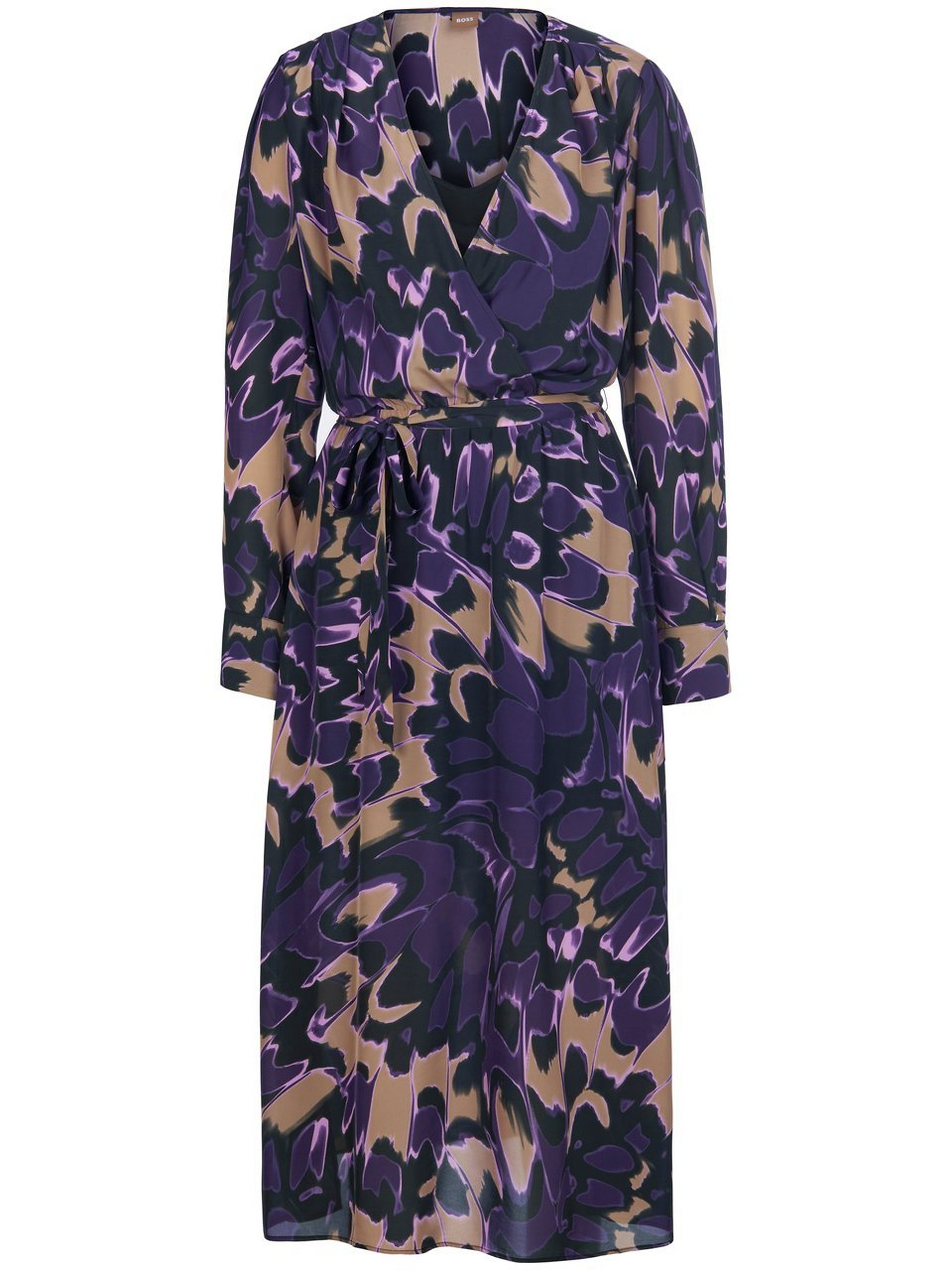 Kleid in Wickel-Optik