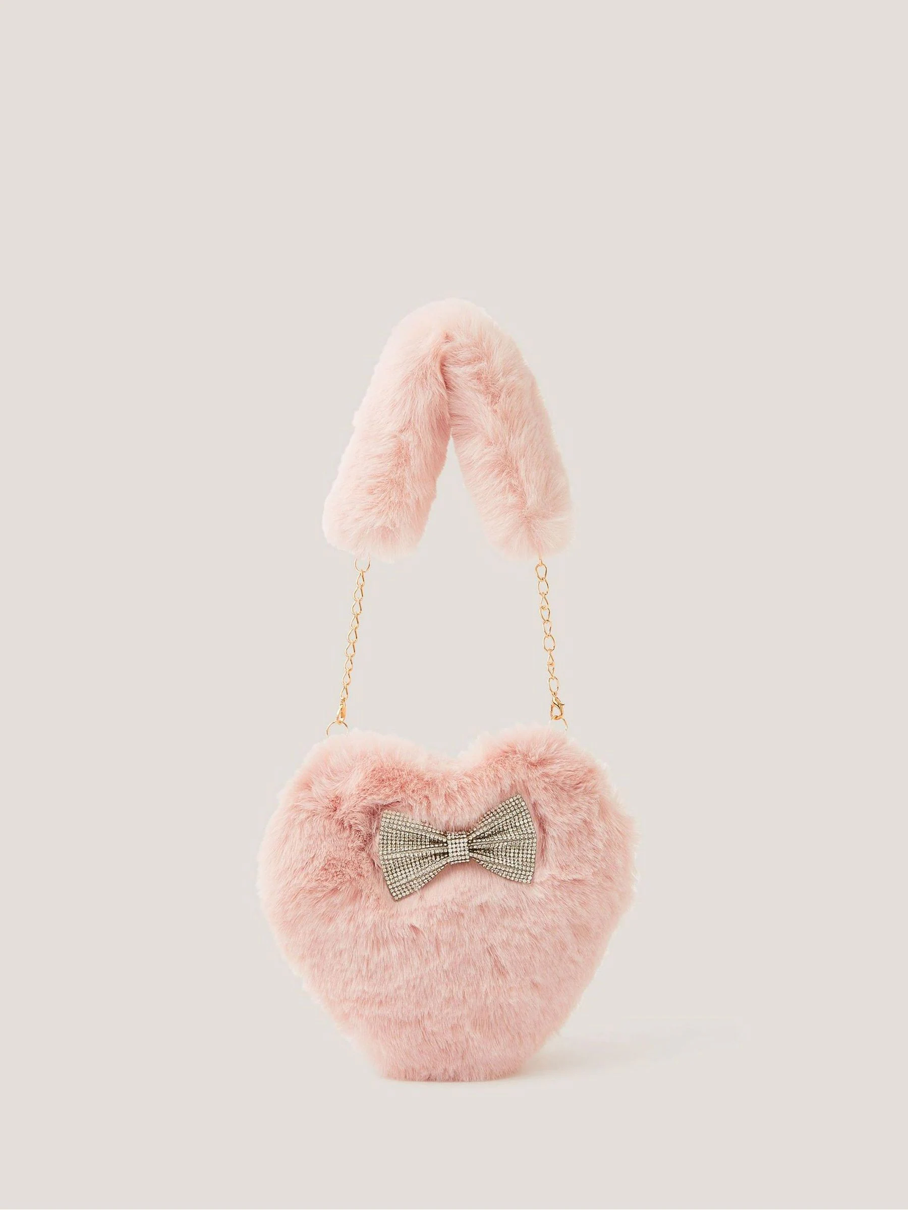 Monsoon Fluffy Heart Bag