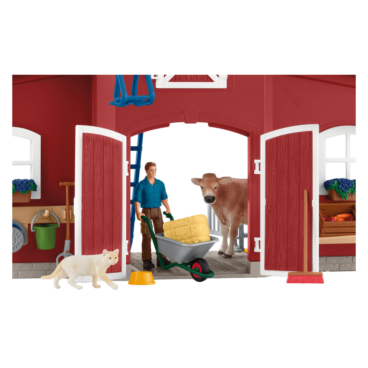 schleich FARM WORLD Grote Stal Rood42606