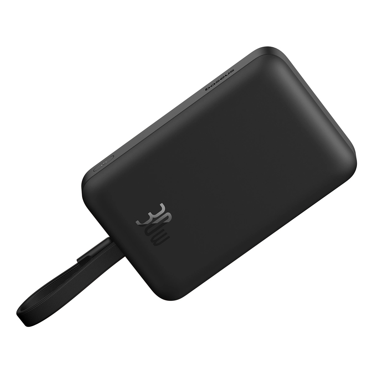 (30W) 10000mAh Magnetische MagSafe USB A / USB C Powerbank Power Delivery Ladegerät inkl. USB C Ladekabel mit LED Anzeige - Schwarz