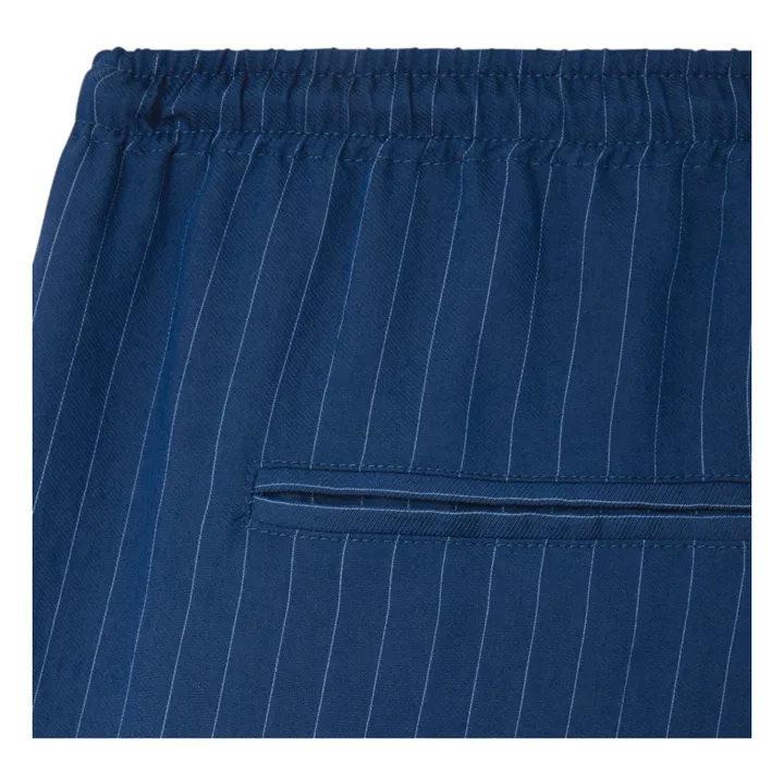American Vintage Pantalon Rayé Okyrow | Bleu marine