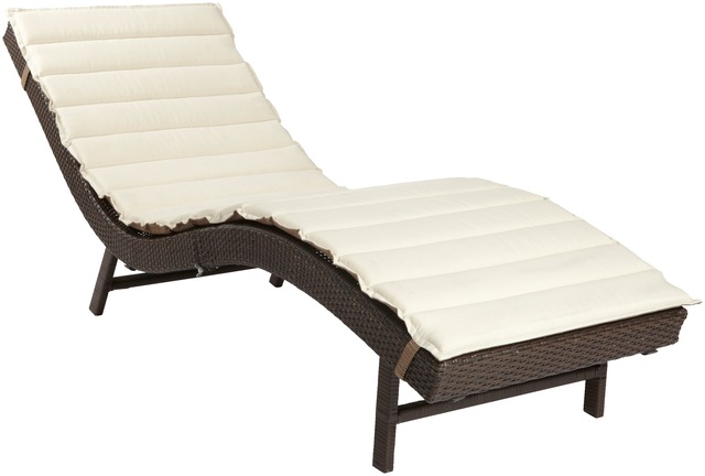 MERXX Gartenliege »Piacenza« Polyrattan, braun, inkl. Wendeauflage