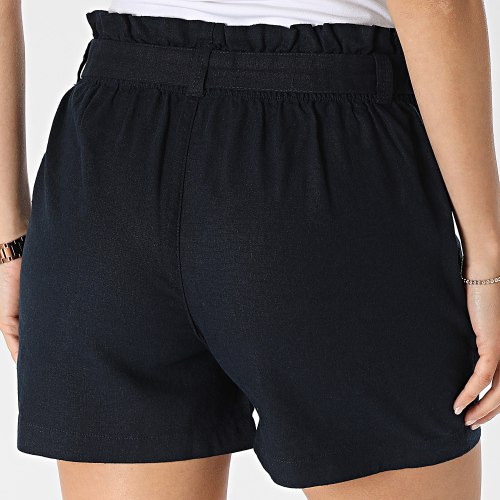 Short Chino Femme Say Linen Bleu Marine