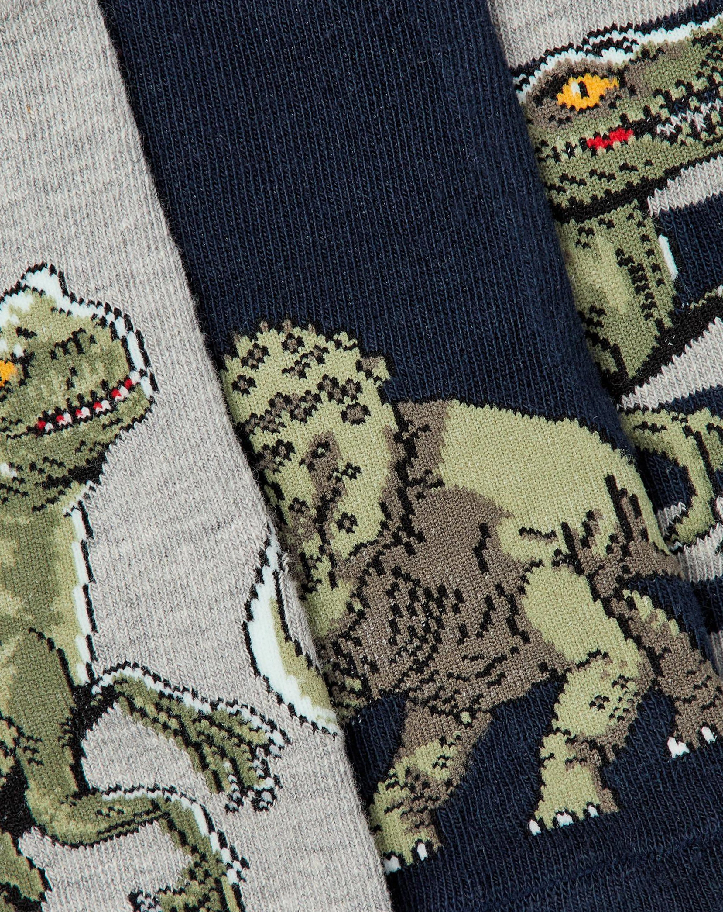 Strümpfe NMMNEPTUN JURASSIC 3er Pack in dark sapphire