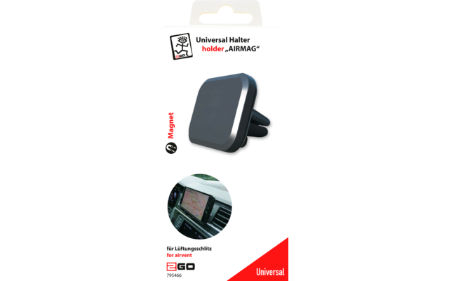 2GO Universal Magnethalter schwarz