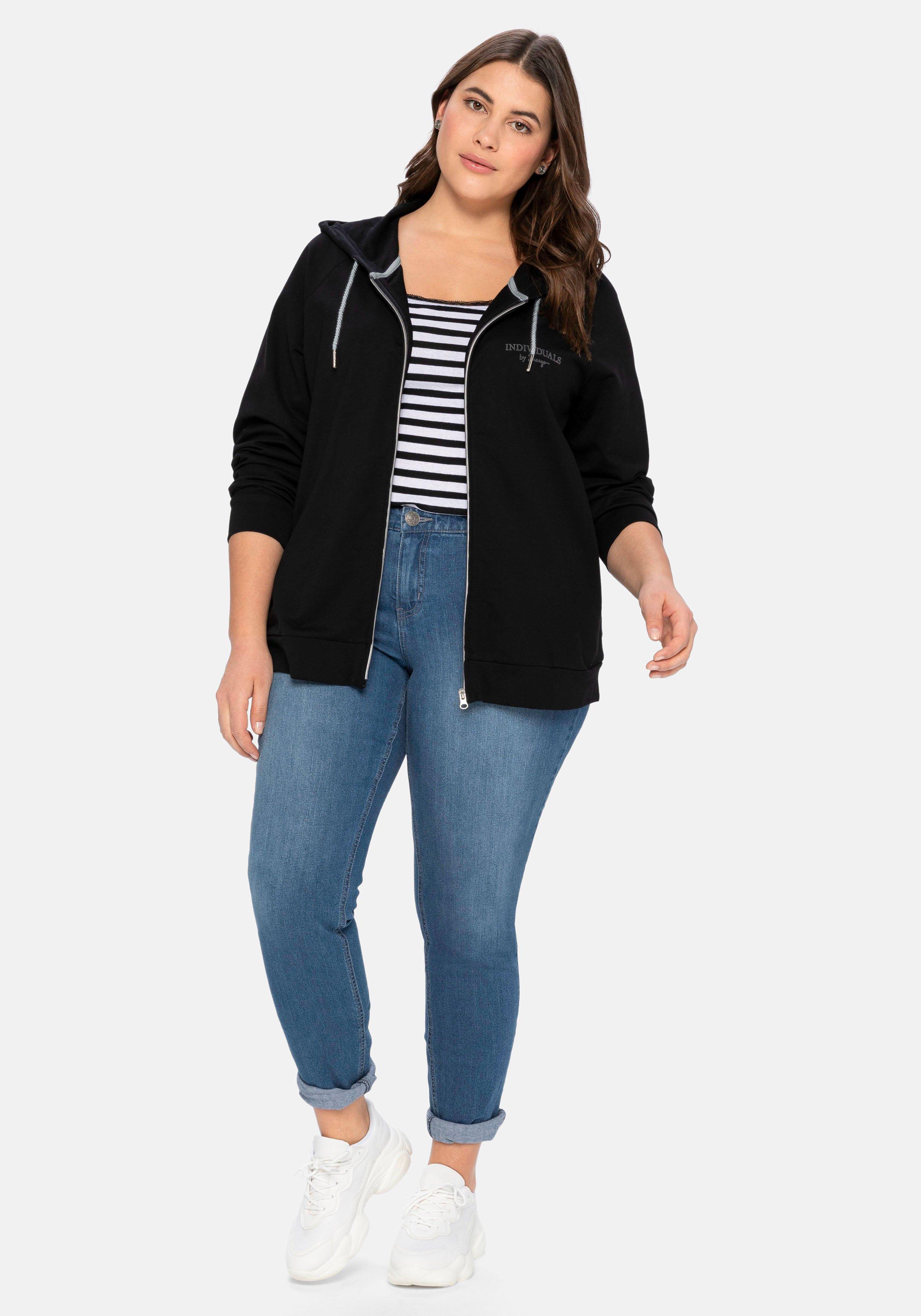Schmale Stretch-Jeans mit Waschung