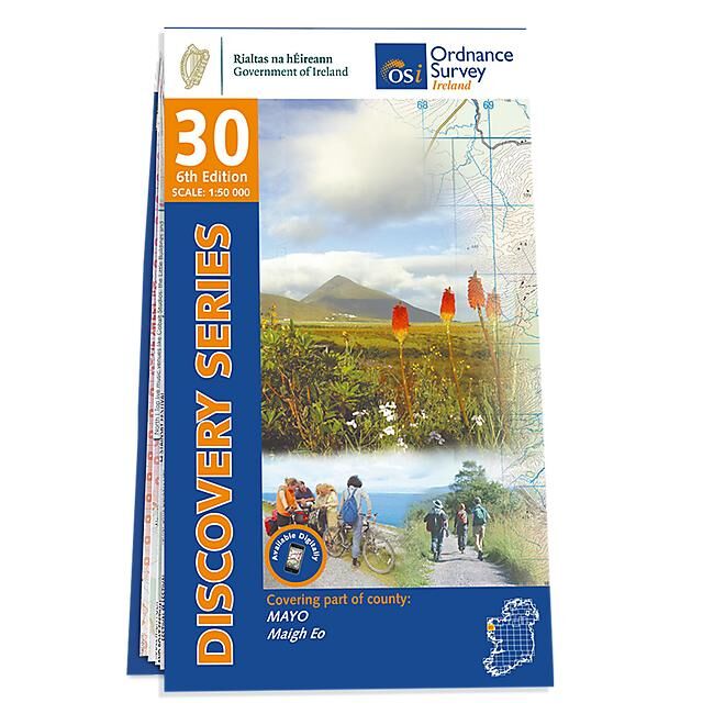 ORDNANCE SURVEY - 30 MAYO WEST IRLANDE 1 50 000