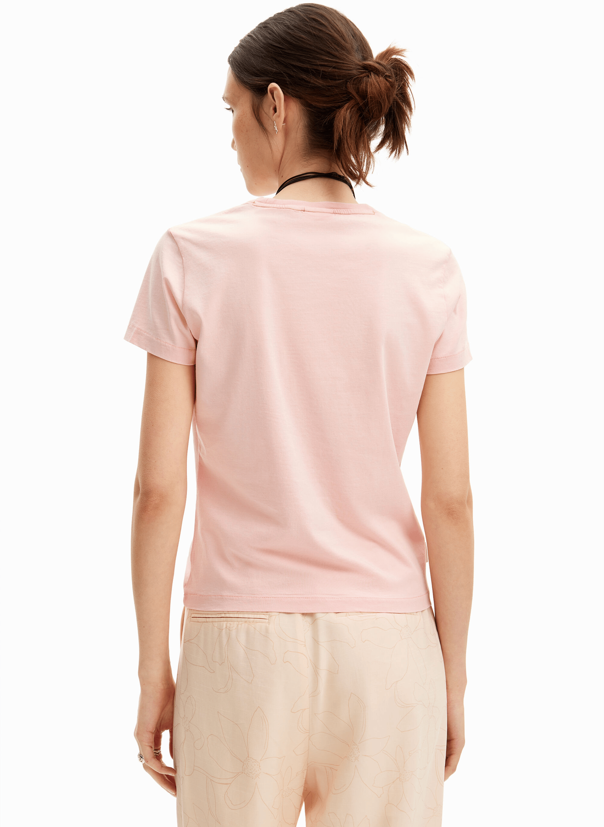 Tee-shirt imprimé en coton| Rouge