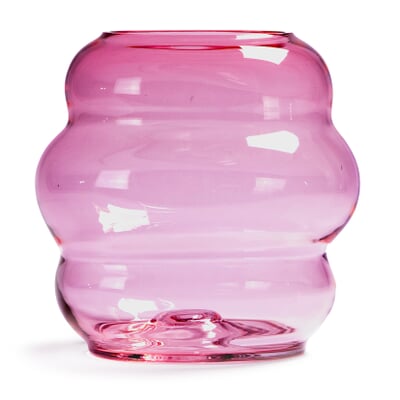 Vase Muse M, Rubinfarben