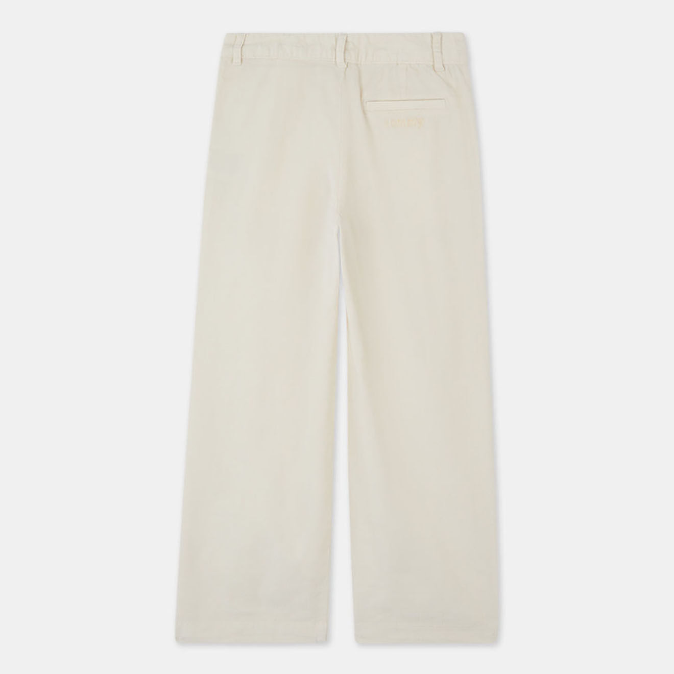 Tommy Hilfiger Pantalon large en Velours à pince écru