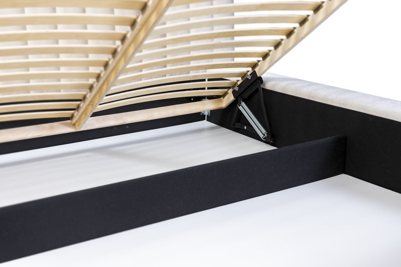 Trae Mobler Como 140 x 200 cm Gestoffeerd Bed Beige