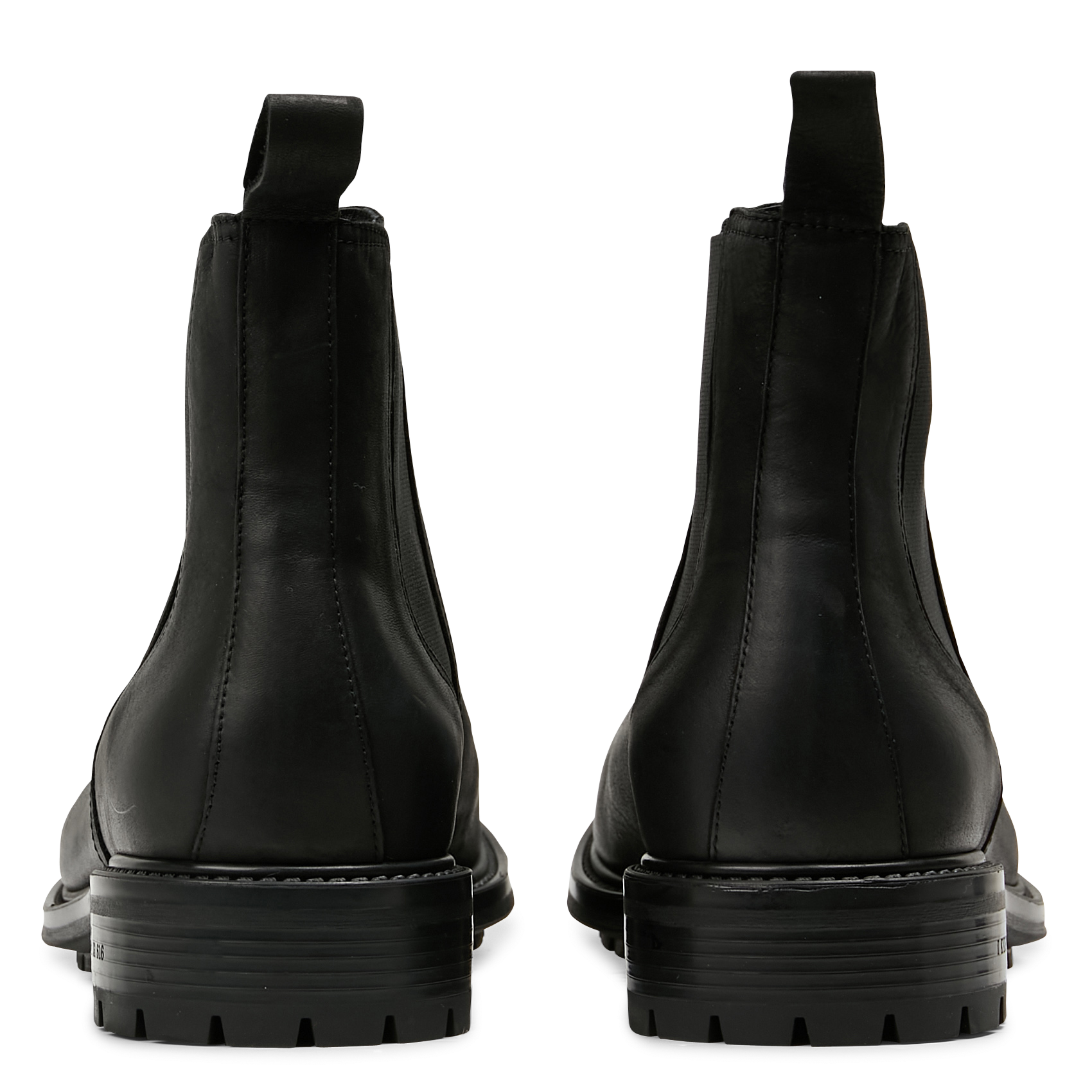 Boots en cuir| Noir