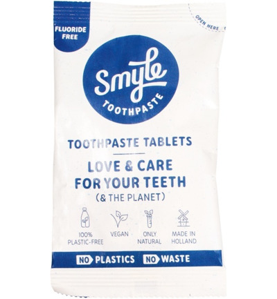 Smyle Tandpastatabletten zonder Fluoride Navulling (65 stuks)