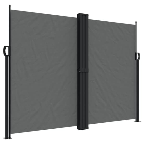 vidaXL Uttrekkbar sidemarkise 180x1200 cm antrasitt