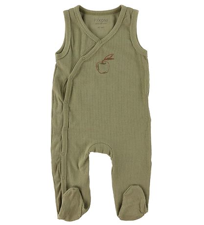 Fixoni Strampler m. Body l/ä - Sheer Bliss/Beige m. Bären
