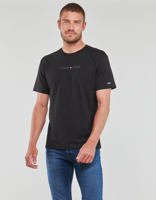 Tommy Jeans - TJM CLSC SMALL TEXT TEE Negro