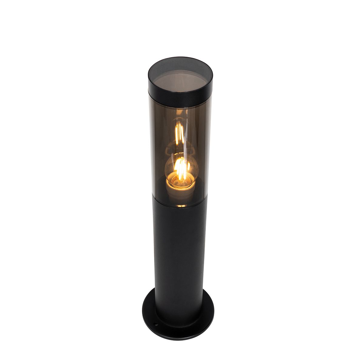 Moderne buitenlamp paal zwart 45 cm IP44 - Rox