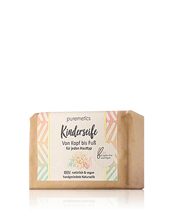 puremetics Natuurlijke Zepen Kinderseife Von Kopf bis Fuß 80g