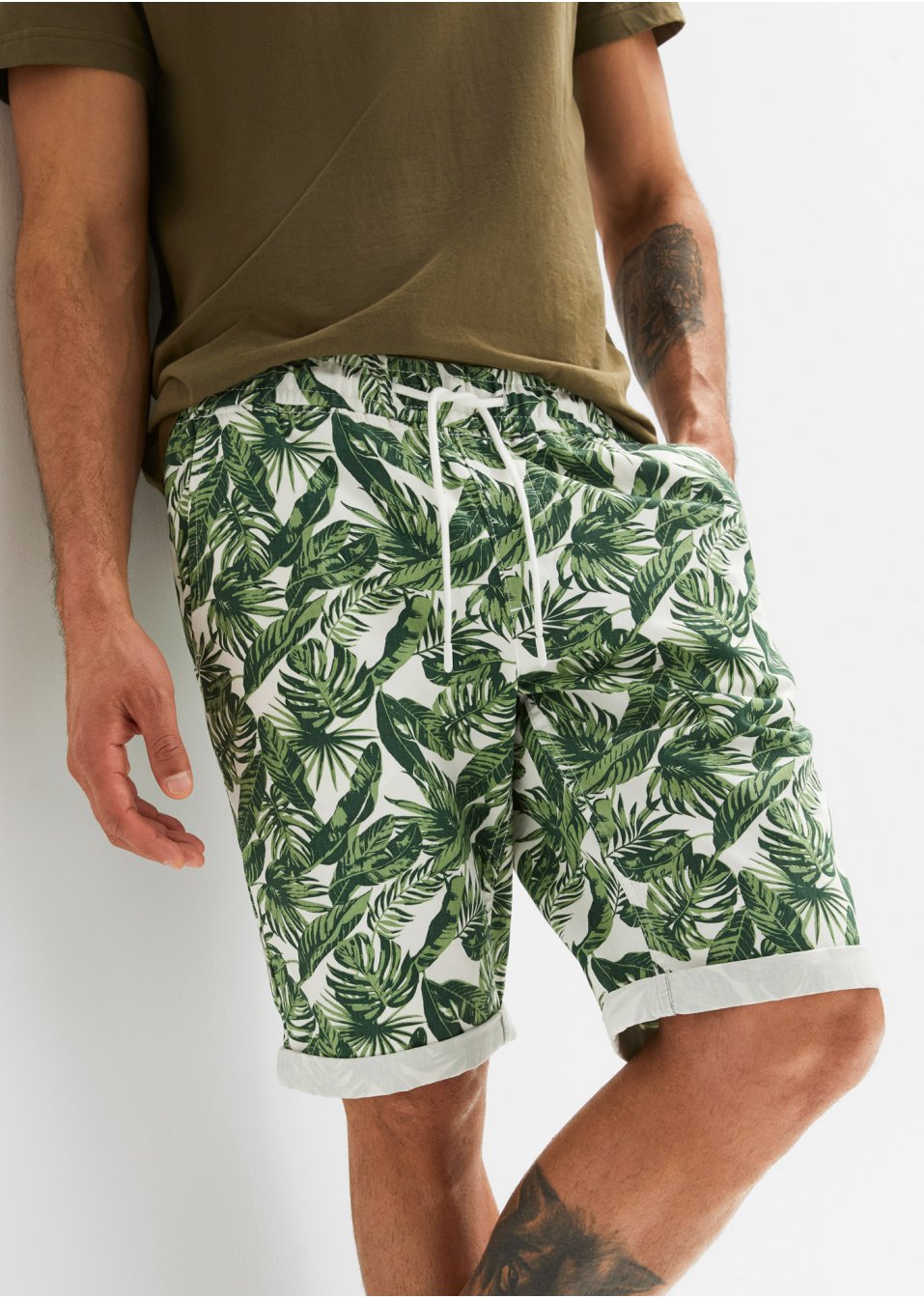 Lot de 2 bermudas taille extensible, Regular Fit
