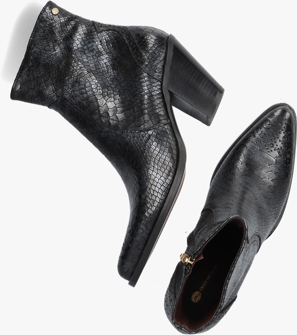 FRED DE LA BRETONIERE zwarte fred de la bretoniere enkellaarsjes blaire ankle boot