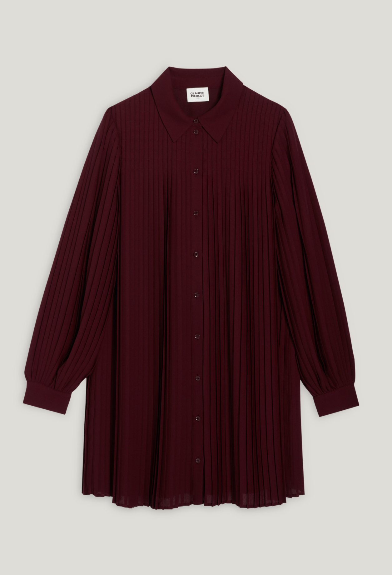 Robe courte plissee