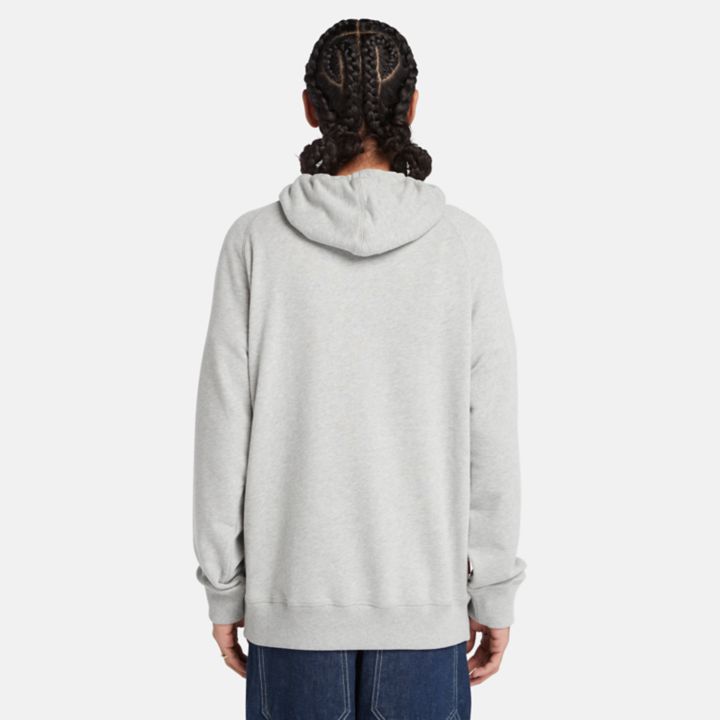Moletom com capuz Exeter River para homens na cor cinza