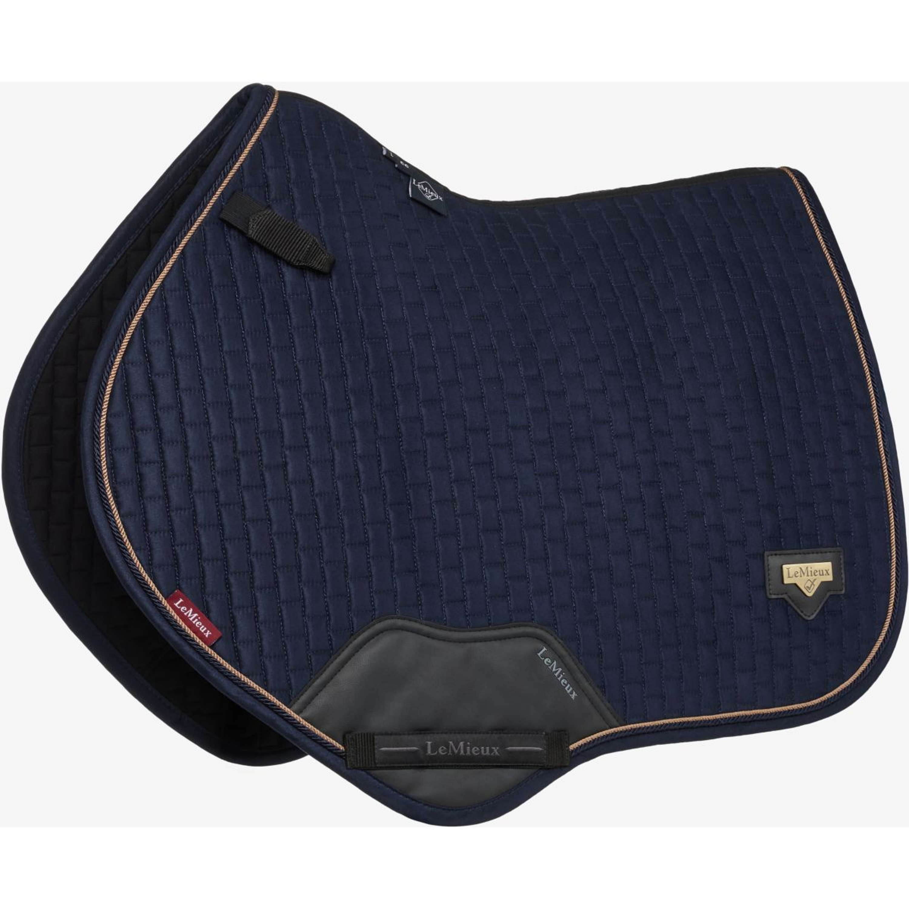 LeMieux Zadeldekje Puissance Suede Close Contact Navy