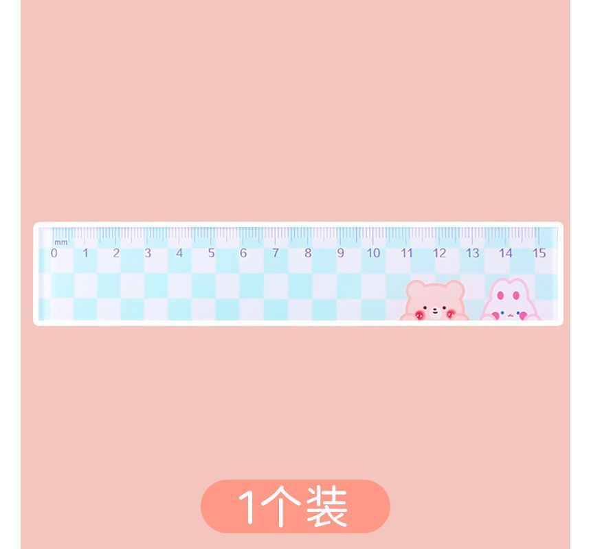 Hekki - Cartoon Acryl Liniaal (diverse designs) / Set
