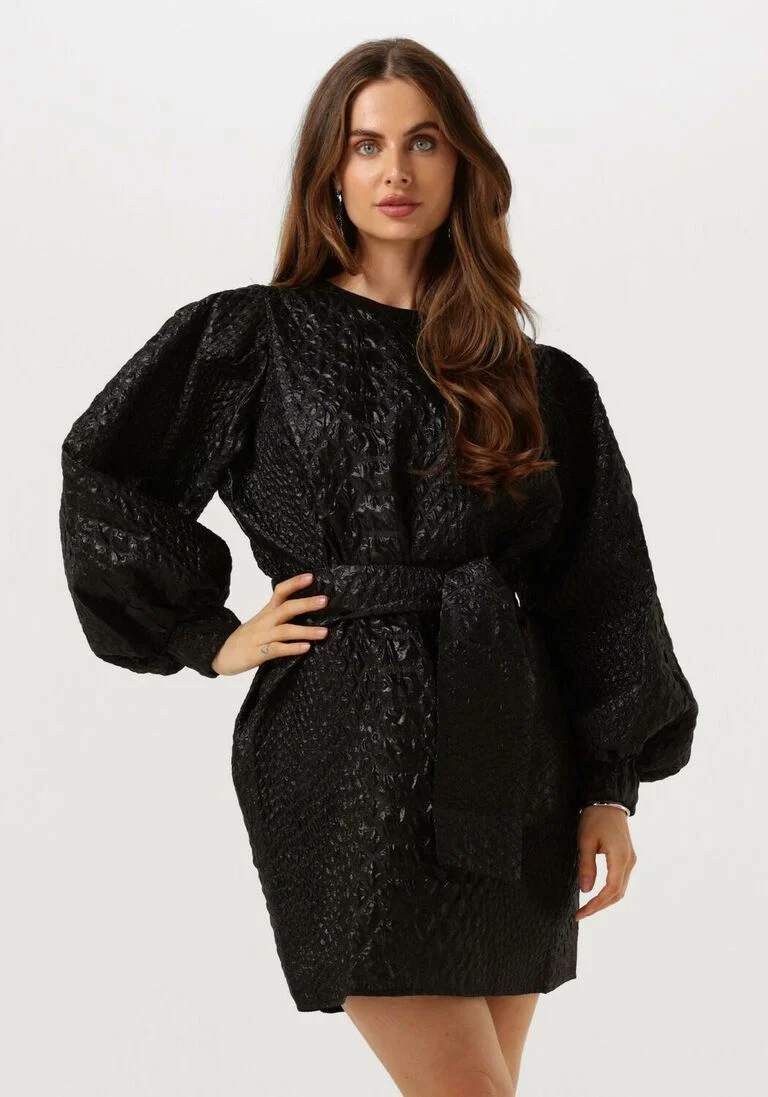 NOTRE-V zwarte notre-v mini jurk nv-brigit mini dress