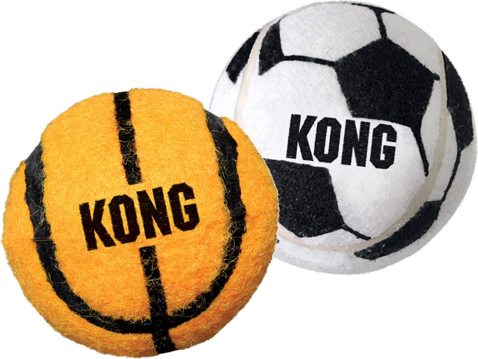 Kong hondenspeelgoed sportballen large D 6,4 cm 2 stuks
