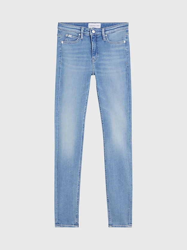 Calça jeans skinny de cintura média
