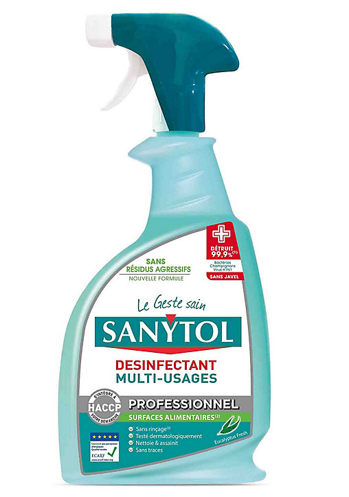 Désinfectant multi-usages eucalyptus Sanytol 0,75L