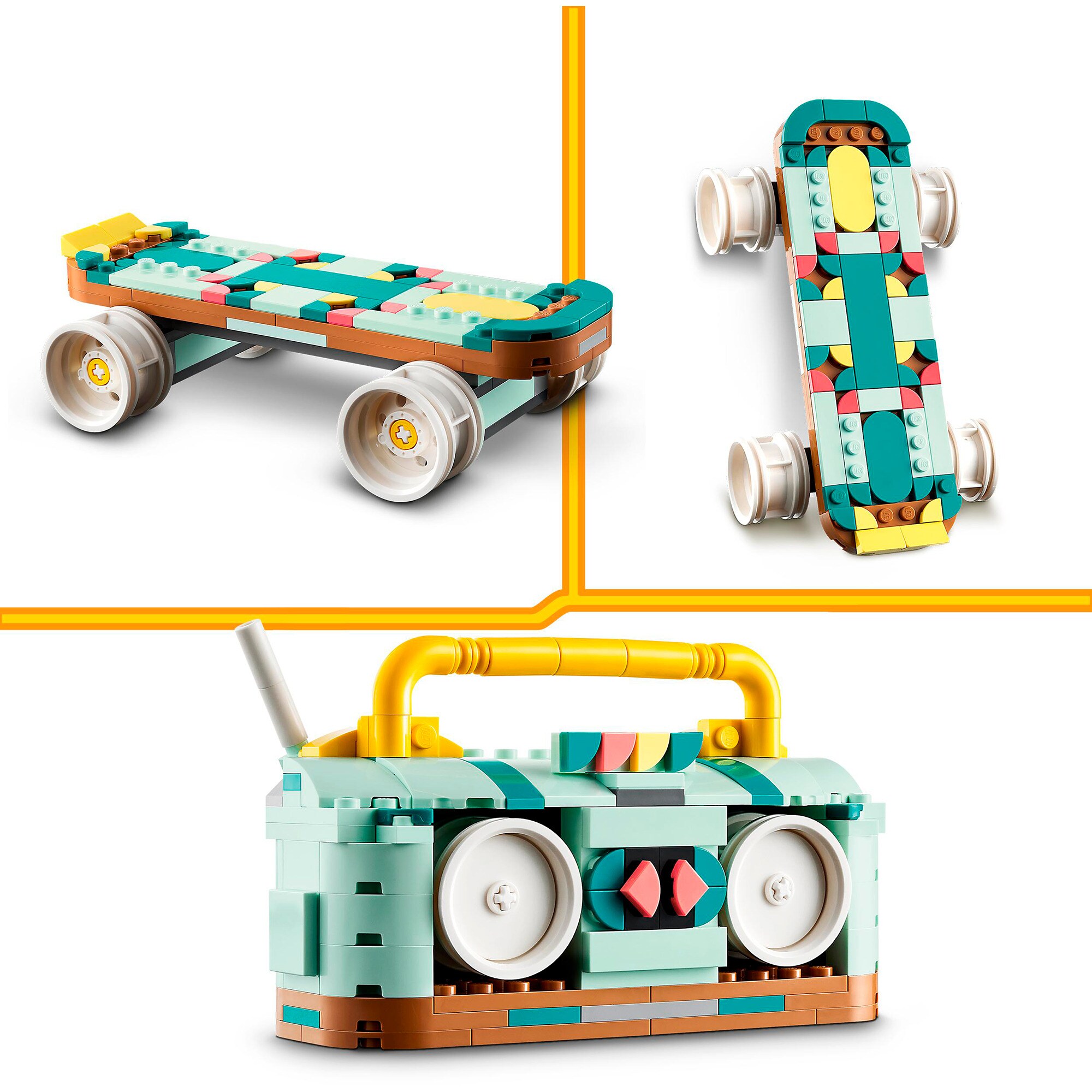 LEGO Konstruktionsspielzeug Creator 3-in-1 Rollschuh