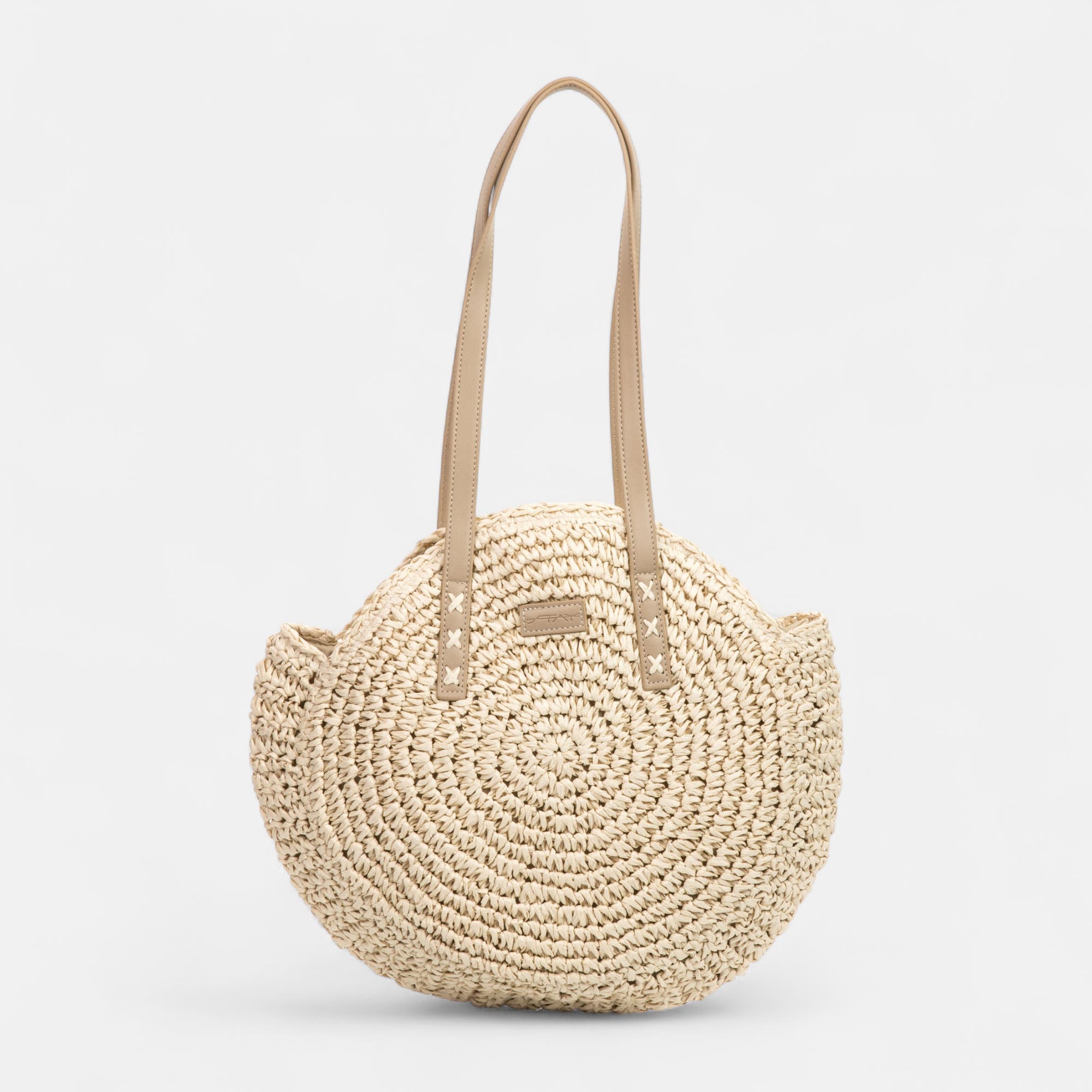 Sac de shopping beige